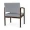 Lesro Lenox Steel Wide Guest Chair Metal Frame, Bronze, RS Fog Upholstery LS1201 - alternate 2
